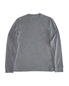 Vertical T-Shirt Long Sleeve - Grey Marl